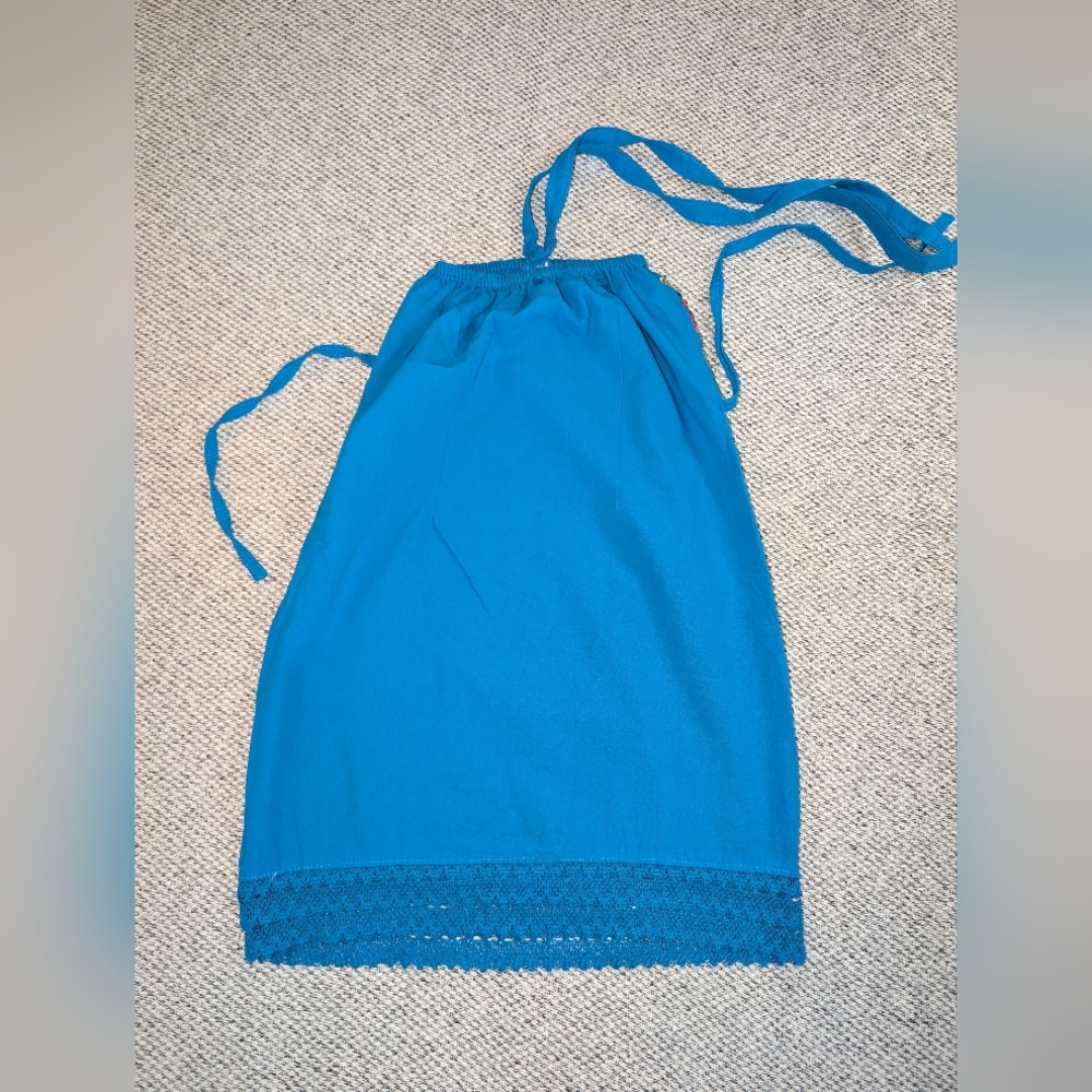 Colorful Embroidered Halter Dress - Picture 6 of 6